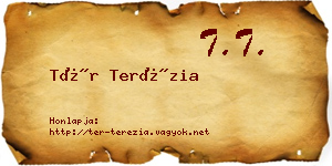 Tér Terézia névjegykártya